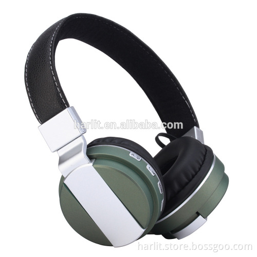 Headband Wireless Bluetooth Headphones with Microphone And Volume Control 3.5 mm Audio Cable For Computer